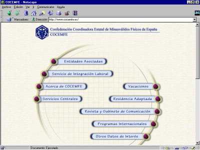 Pgina principal de la Web de COCEMFE (cocemfe.jpg - 15339 bytes)