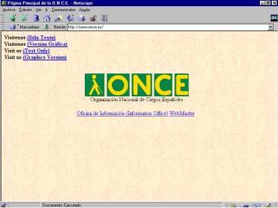 Pgina principal de la Web de la ONCE (once.jpg - 9597 bytes)