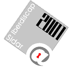 Logotipo de las V Jornadas del SIDAR e IBERDISCAP 2001.