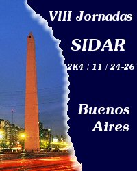 Tarjeta postal de invitación a participar en las VIII Jornadas Sidar.