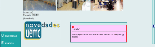 Vista de una pgina a la que se le ha aplicado una hoja de estilos para la revisin.