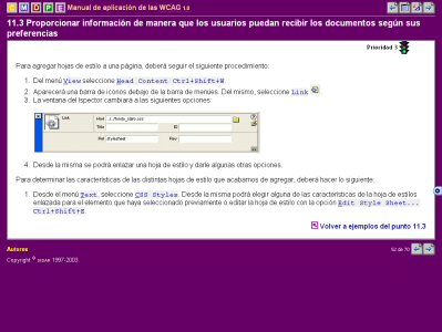 Imágen de una de las páginas que explica el procedimiento de aplicación con el editor.