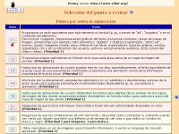 Vista la tabla con todos los puntos de control revisados y an por revisar.