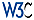 icono con el logo del W3C.