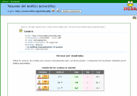 Results summary screenshot.