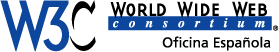 Logotipo de la oficina espaola del W3C.