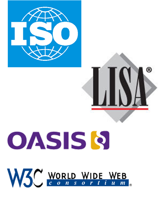 ISO, LISA and W3C logos.
