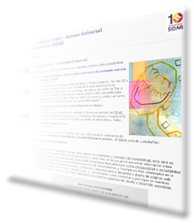 Vista de la pgina principal del Sidar.