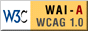 Icono de conformidad con el Nivel A, W3C-WAI Web Content Accessibility Guidelines 1.0