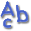 Imagen decorativa, titulada 'texto' presenta las letras a, b y c.